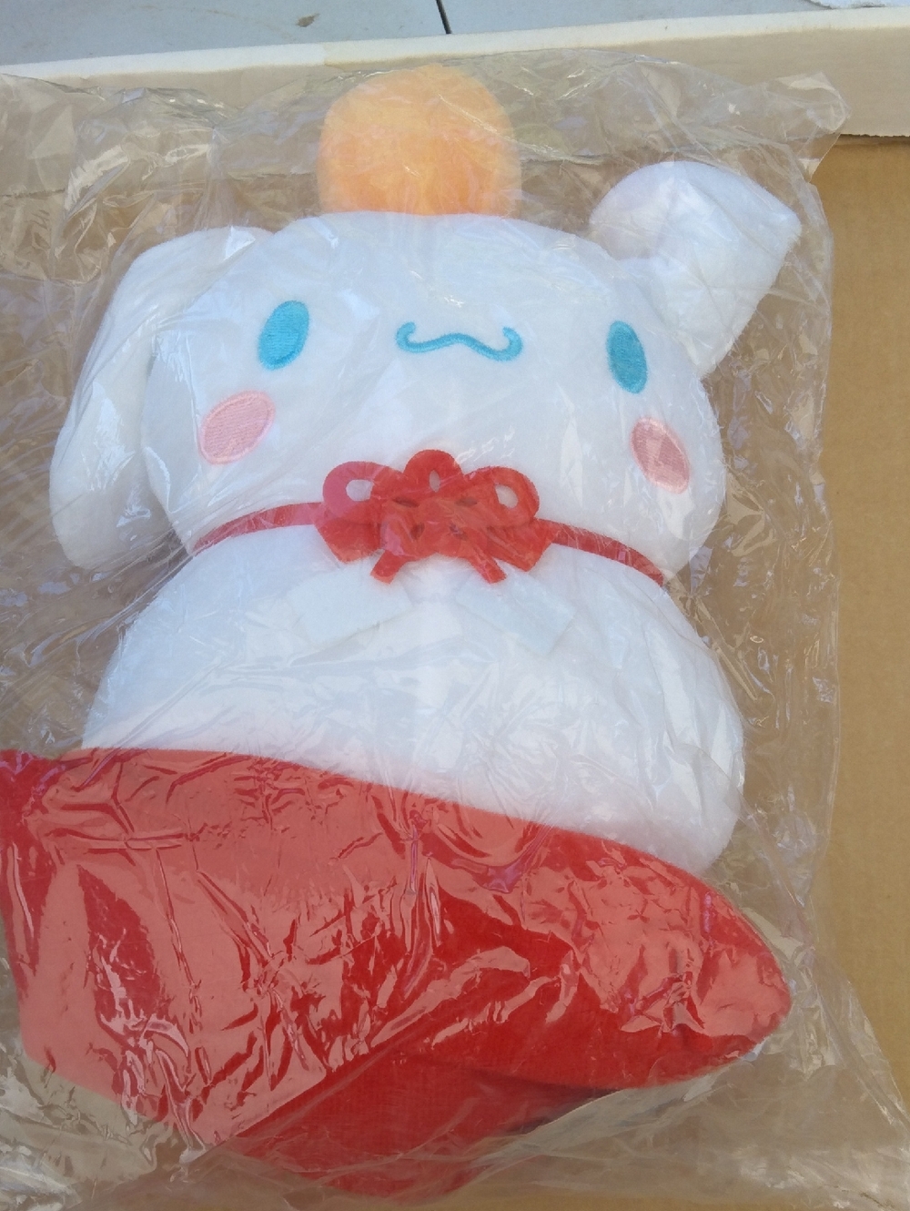 Sanrio Cinnamoroll Plush White Red Pink Blue Orange Accents